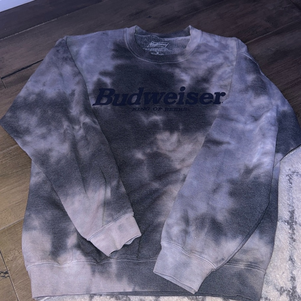 tie dye Budweiser crewneck